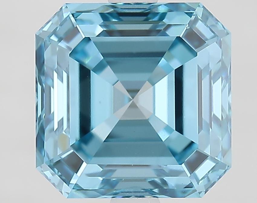 3.35 Ct. Fancy Vivid Blue Asscher Lab Grown Diamond