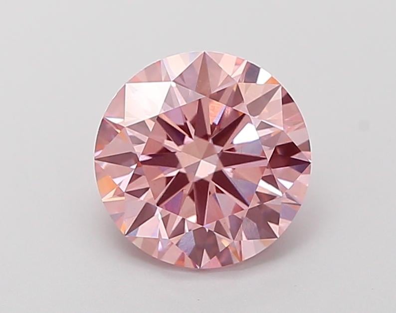 2.02 Ct. Fancy Intense Pink Round Lab Grown Diamond