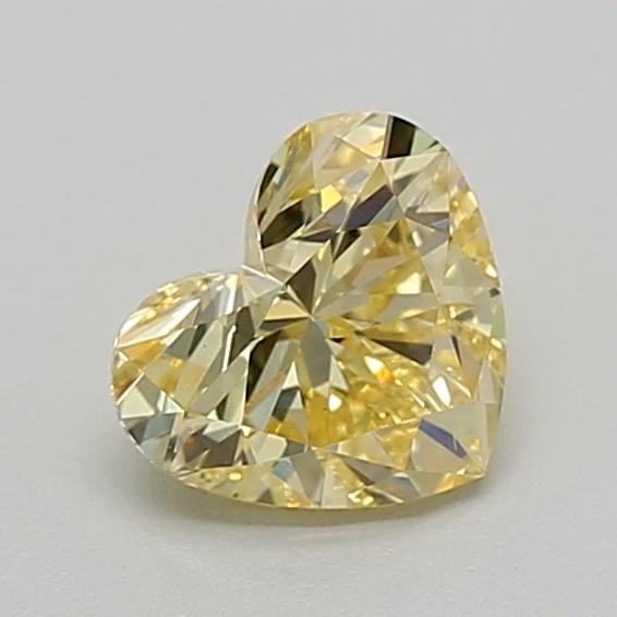 1.00 Ct. Fancy Intense  Yellow Heart Lab Grown Diamond