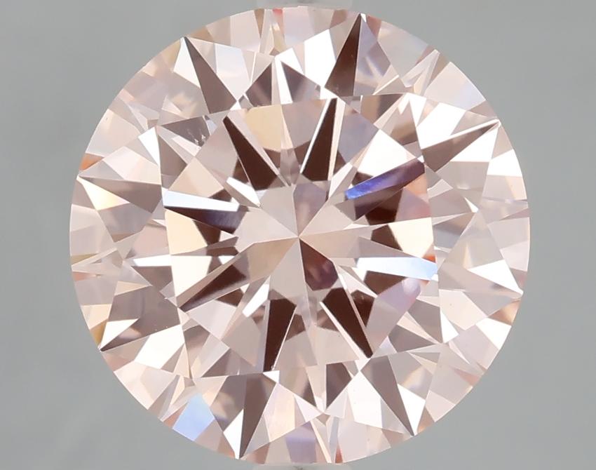 4.08 Ct. Fancy Intense Pink Round Lab Grown Diamond