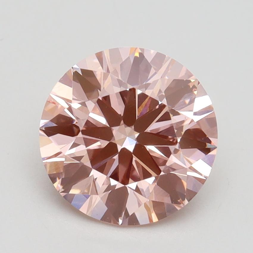 2.21 Ct. Fancy Intense Pink Round Lab Grown Diamond