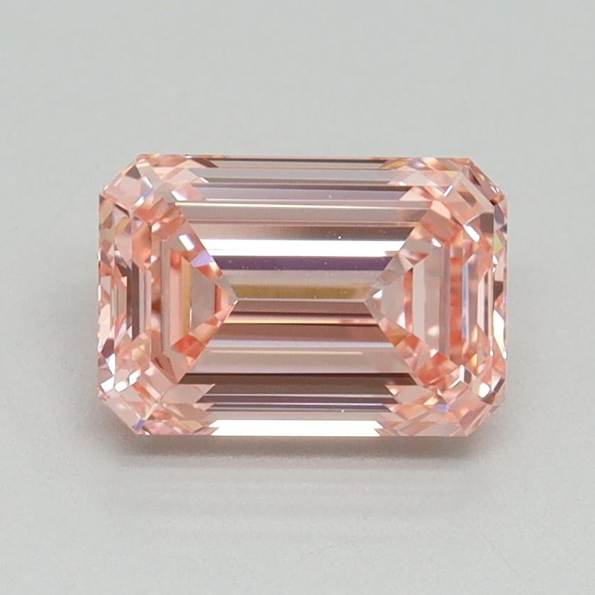 1.54 Ct. Fancy Vivid Pink Emerald Lab Grown Diamond
