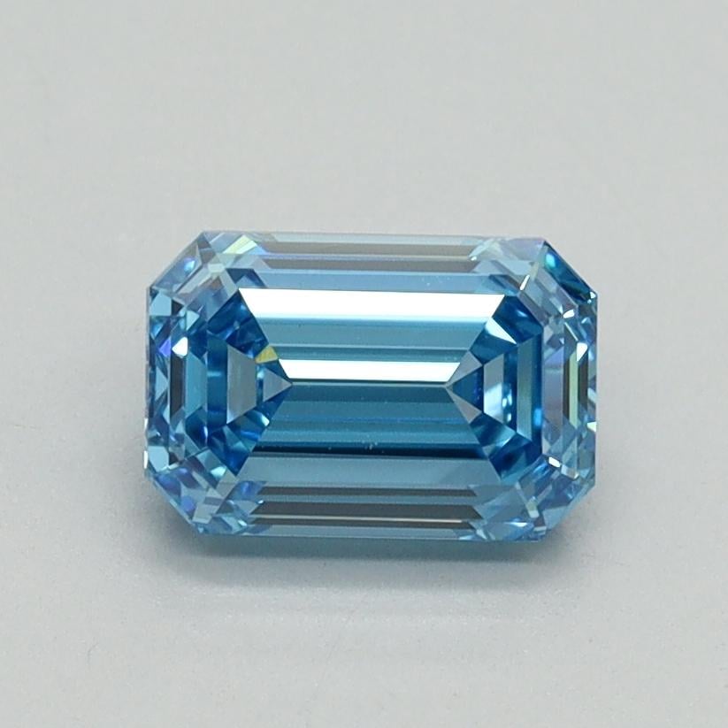 1.07 Ct. Fancy Vivid Blue Emerald Lab Grown Diamond