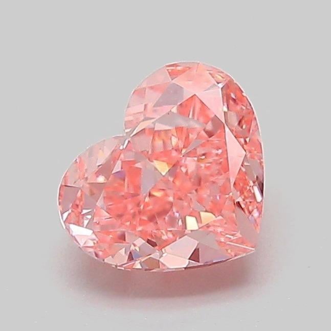 1.04 Ct. Fancy Vivid Pink Heart Lab Grown Diamond