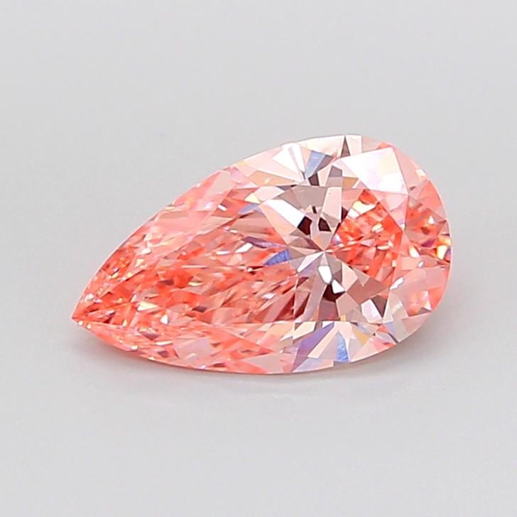 1.58 Ct. Fancy Vivid Pink Pear Lab Grown Diamond