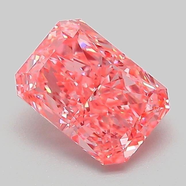 1.10 Ct. Fancy Vivid Pink Radiant Lab Grown Diamond