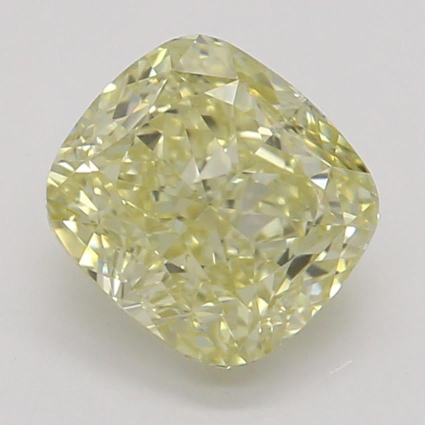 0.80 Ct. Fancy Yellow Cushion Diamond