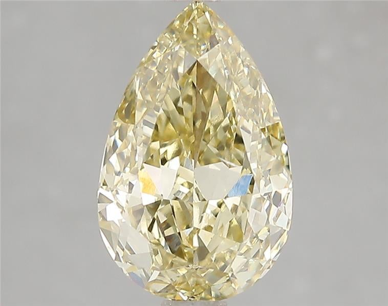 3.01 Ct. Fancy Yellow Pear Lab Grown Diamond