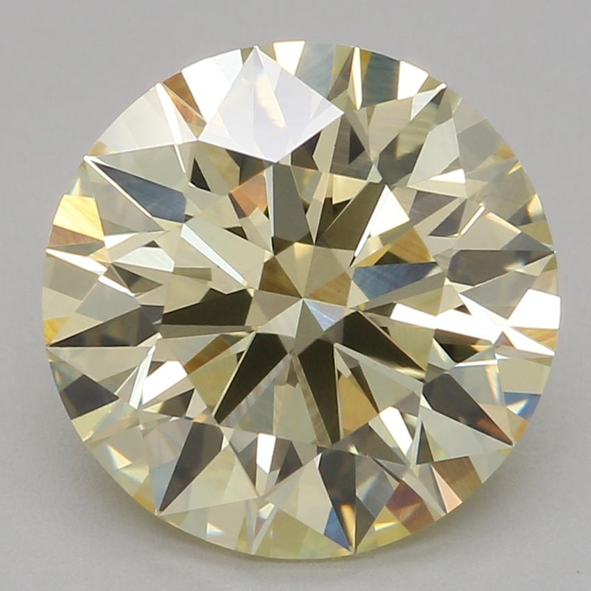 3.03 Ct. Fancy Intense Yellow Round Lab Grown Diamond