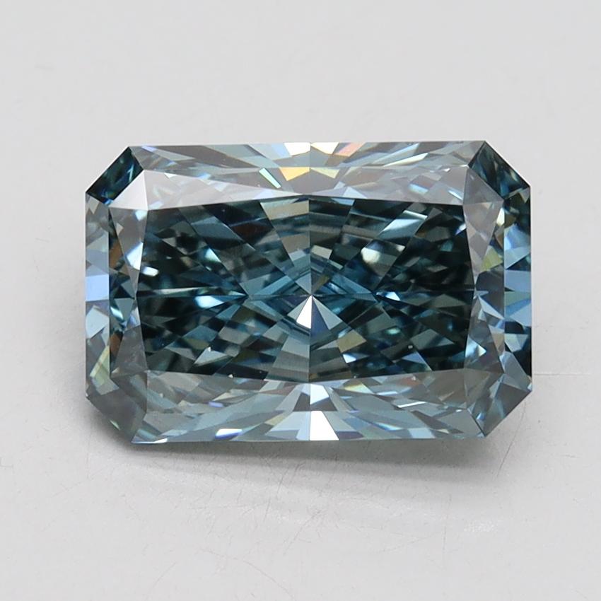 2.52 Ct. Fancy Vivid Blue Radiant Lab Grown Diamond