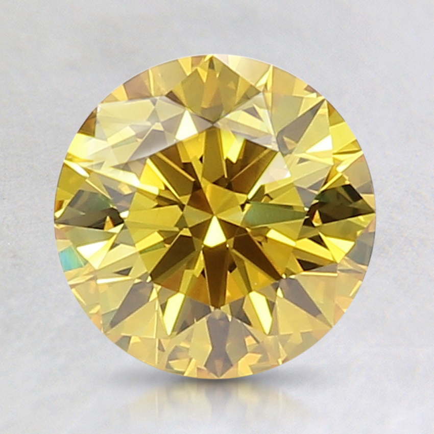 1.73 Ct. Fancy Deep Orangy Yellow Round Lab Grown Diamond