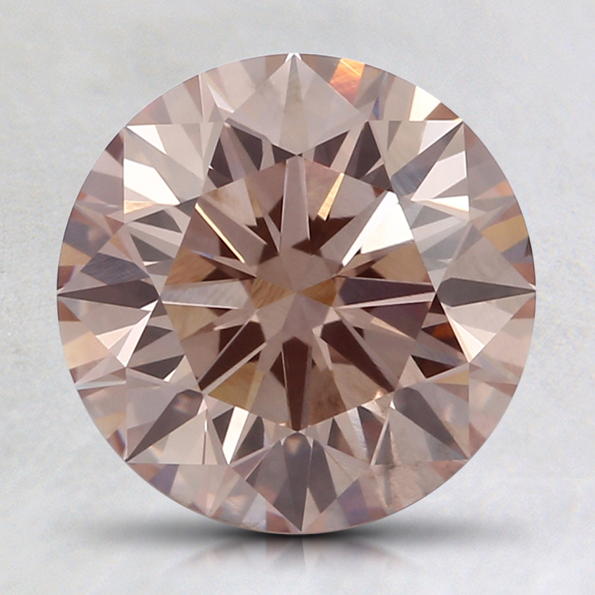 2.06 Ct. Fancy Brownish Pink Round Lab Grown Diamond