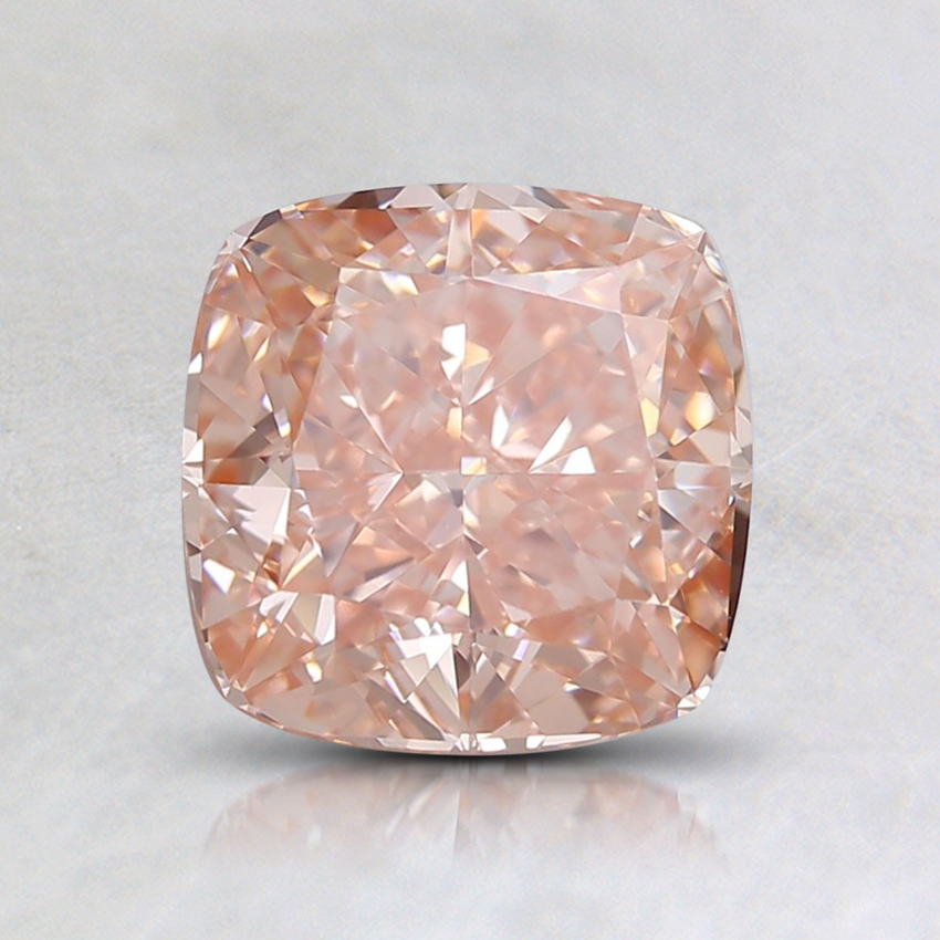 2.07 Ct. Fancy Intense Orangy Pink Cushion Lab Created Diamond