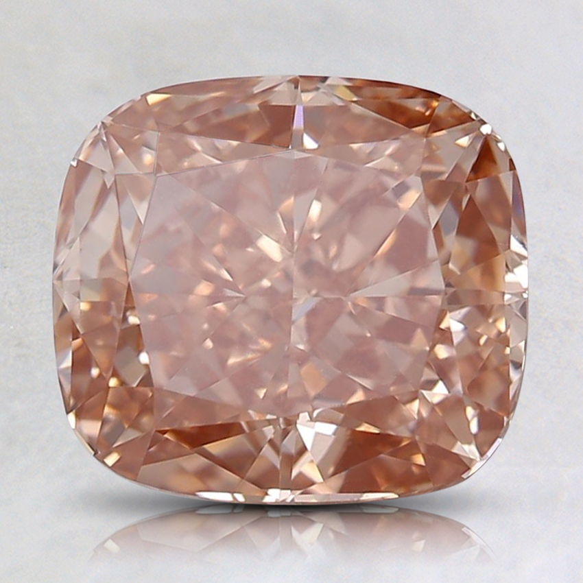 2.19 Ct. Fancy Deep Orangy Pink Cushion Lab Grown Diamond