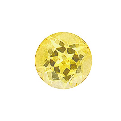 6.7mm Yellow Round Sapphire