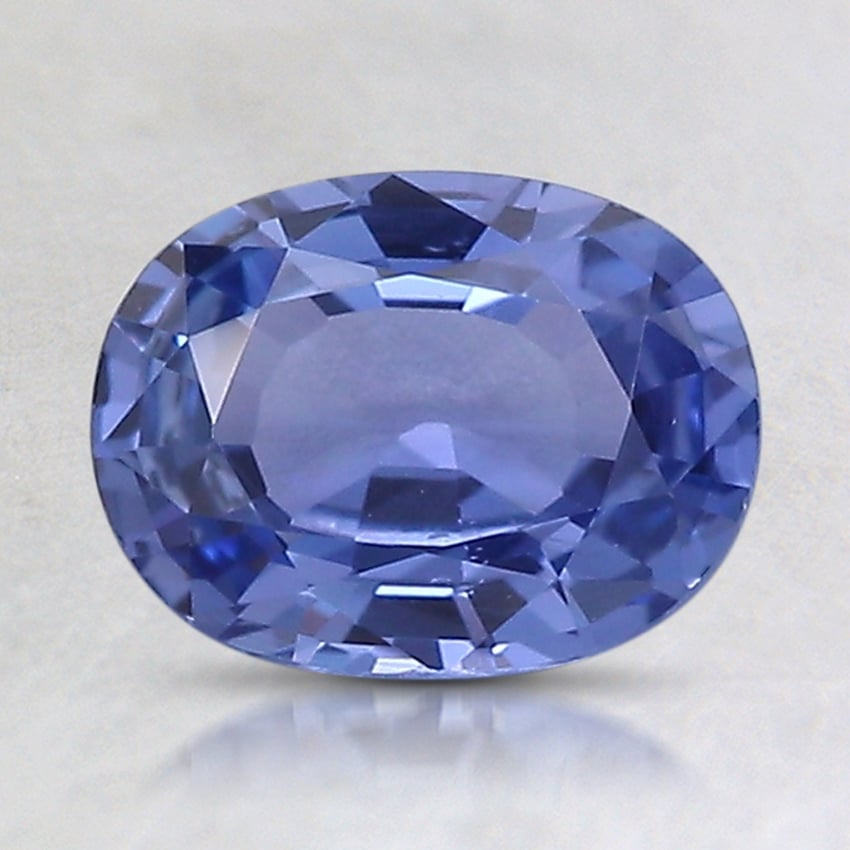 8x6.1mm Unheated Violet Oval Sapphire