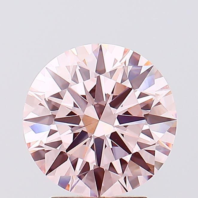 3.04 Ct. Fancy Pink Round Lab Grown Diamond