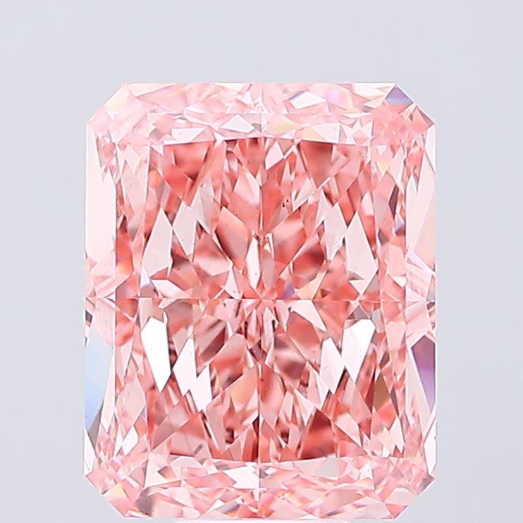 12.02 Ct. Fancy Vivid Pink Radiant Lab Grown Diamond