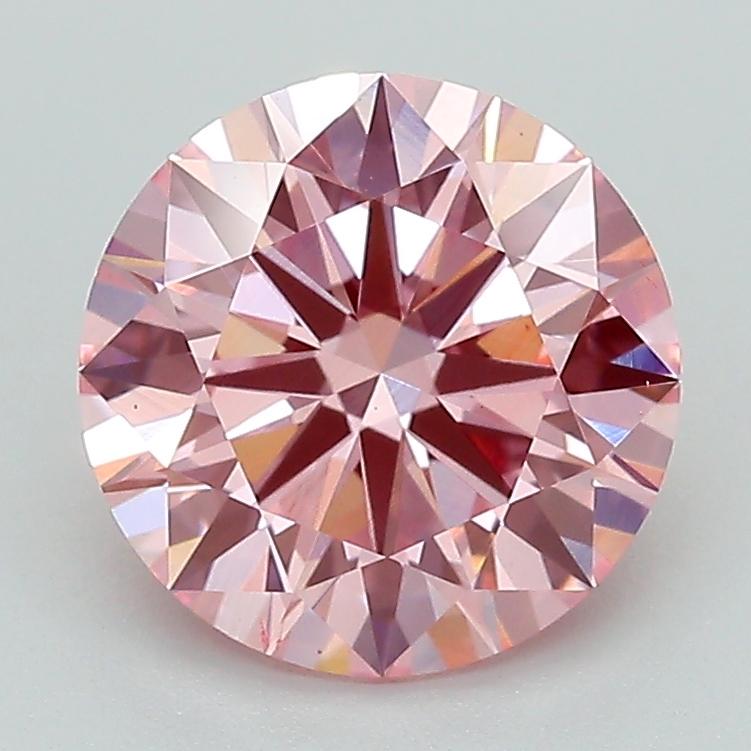 2.25 Ct. Fancy Vivid Pink Round Lab Grown Diamond