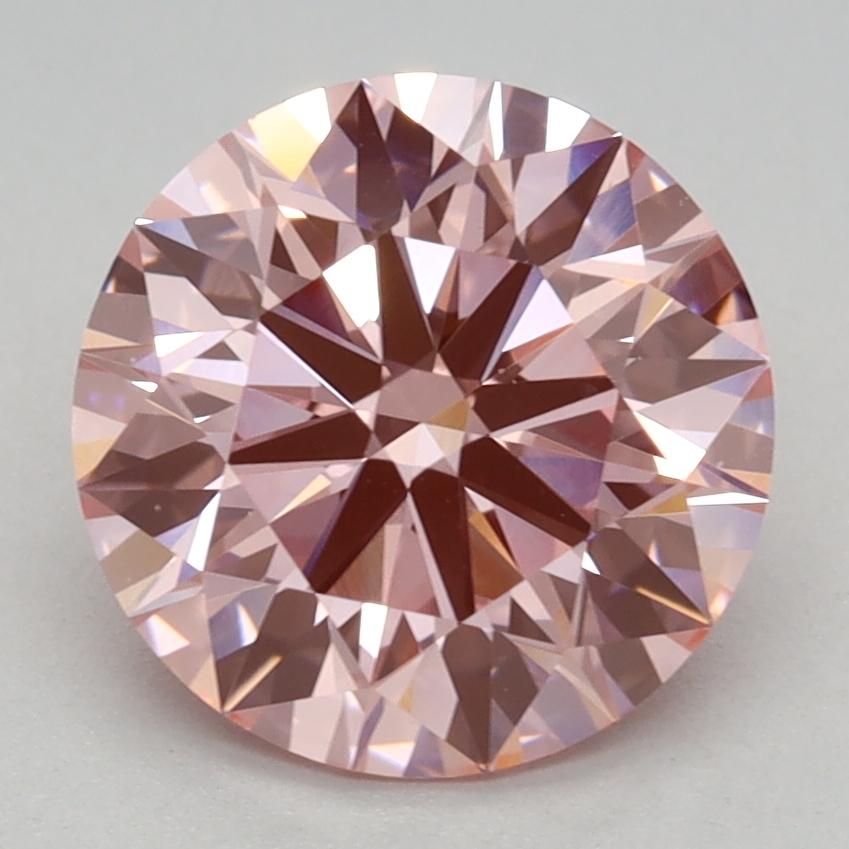 2.11 Ct. Fancy Vivid Pink Round Lab Grown Diamond