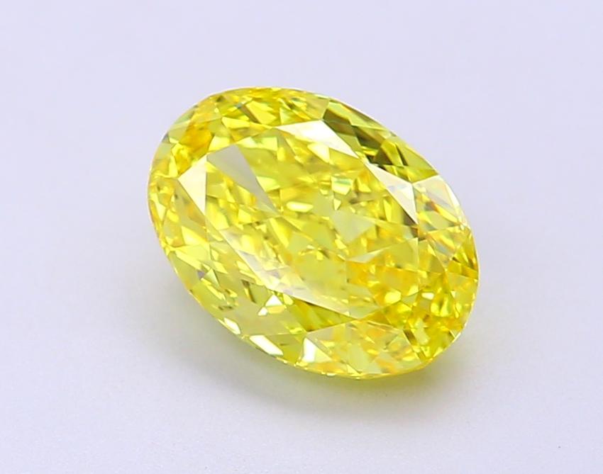 2.09 Ct. Fancy Vivid Yellow Oval Lab Grown Diamond