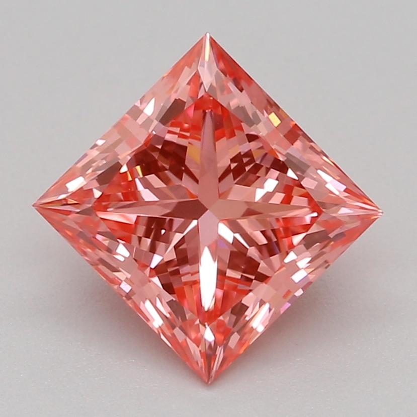 1.06 Ct. Fancy Vivid Pink Princess Lab Grown Diamond