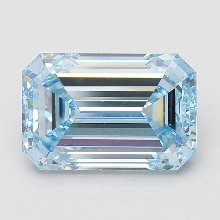 5.00 Ct. Fancy Vivid Blue Emerald Lab Grown Diamond