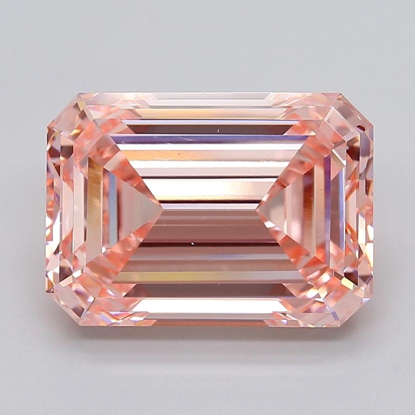 11.22 Ct. Fancy Intense  Pink Emerald Lab Grown Diamond