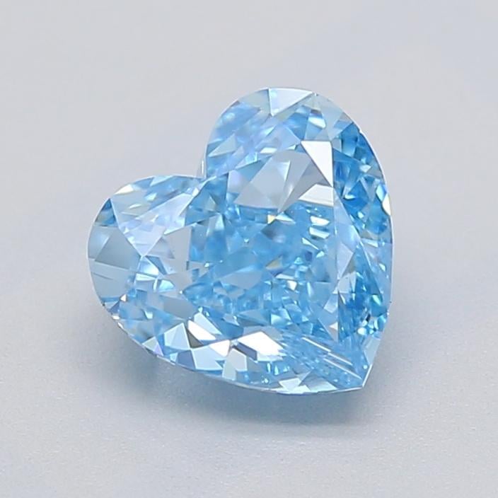 1.03 Ct. Fancy Vivid  Blue Heart Lab Grown Diamond