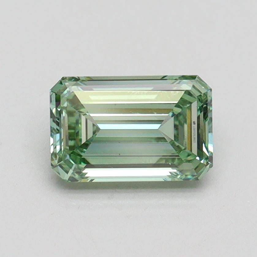 1.02 Ct. Fancy Intense Pacific Green Emerald Lab Grown Diamond