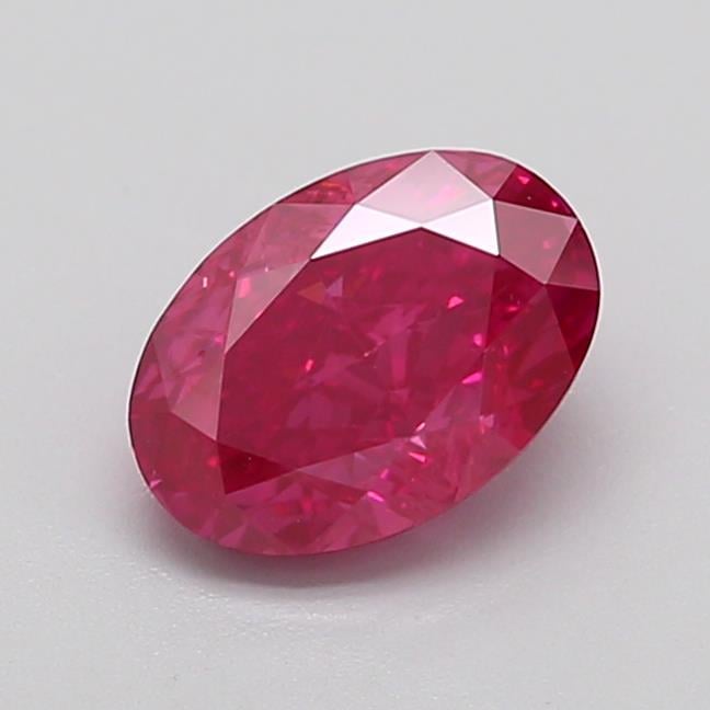 1.56 Ct. Fancy Vivid  Pink Oval Lab Grown Diamond