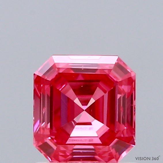 1.00 Ct. Fancy Vivid Pink Emerald Lab Grown Diamond