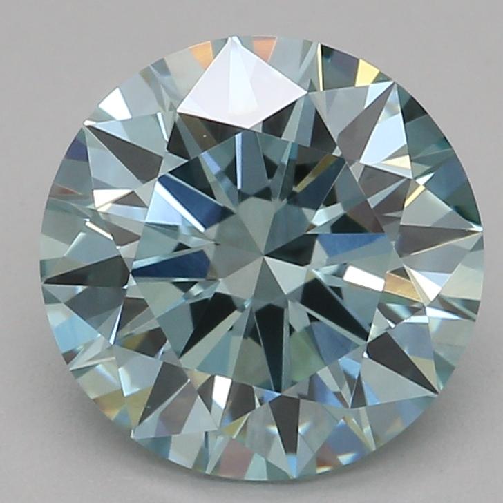 1.50 Ct. Fancy Vivid Green Round Lab Grown Diamond