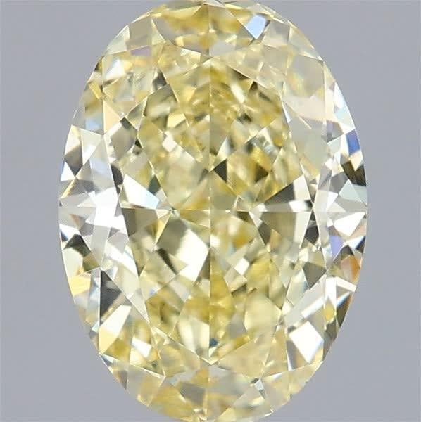 2.07 Ct. Fancy Intense Yellow Oval Lab Grown Diamond