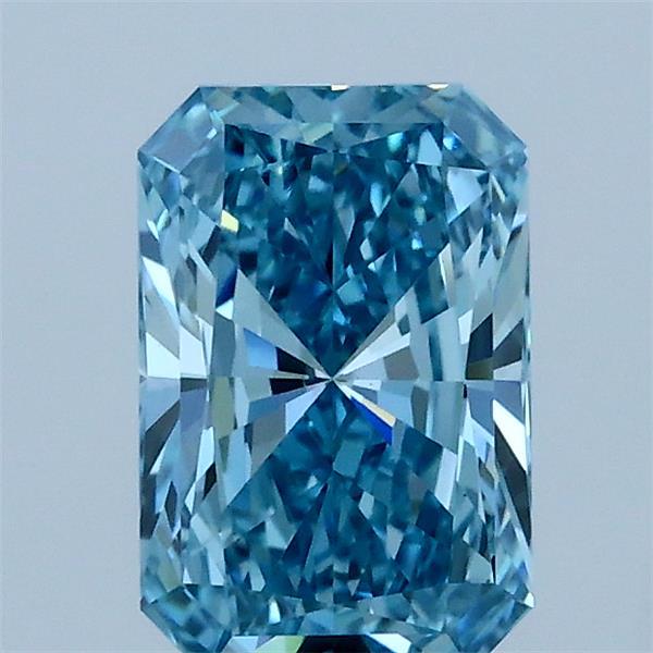 1.11 Ct. Fancy Vivid Blue Radiant Lab Grown Diamond
