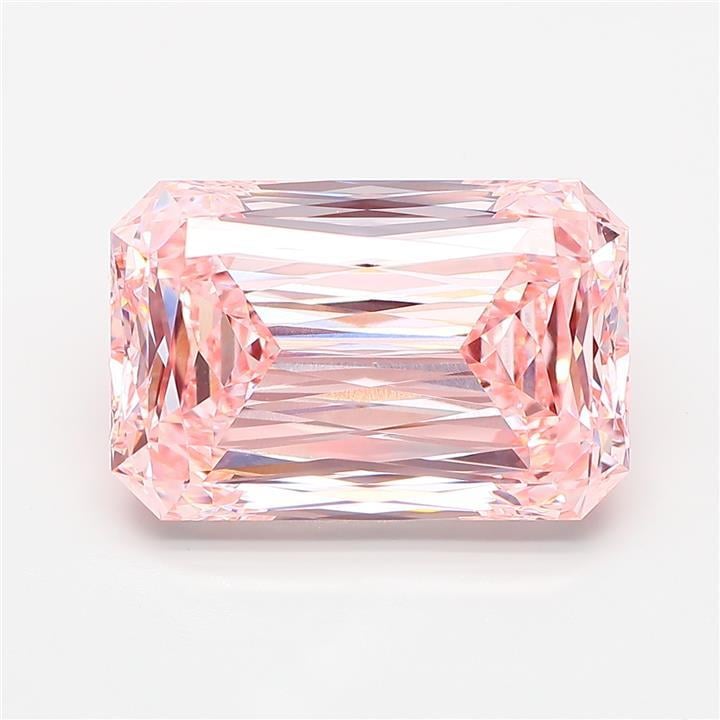 10.03 Ct. Fancy Intense Pink Radiant Lab Grown Diamond