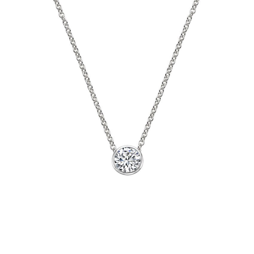 beveled diamond pendant