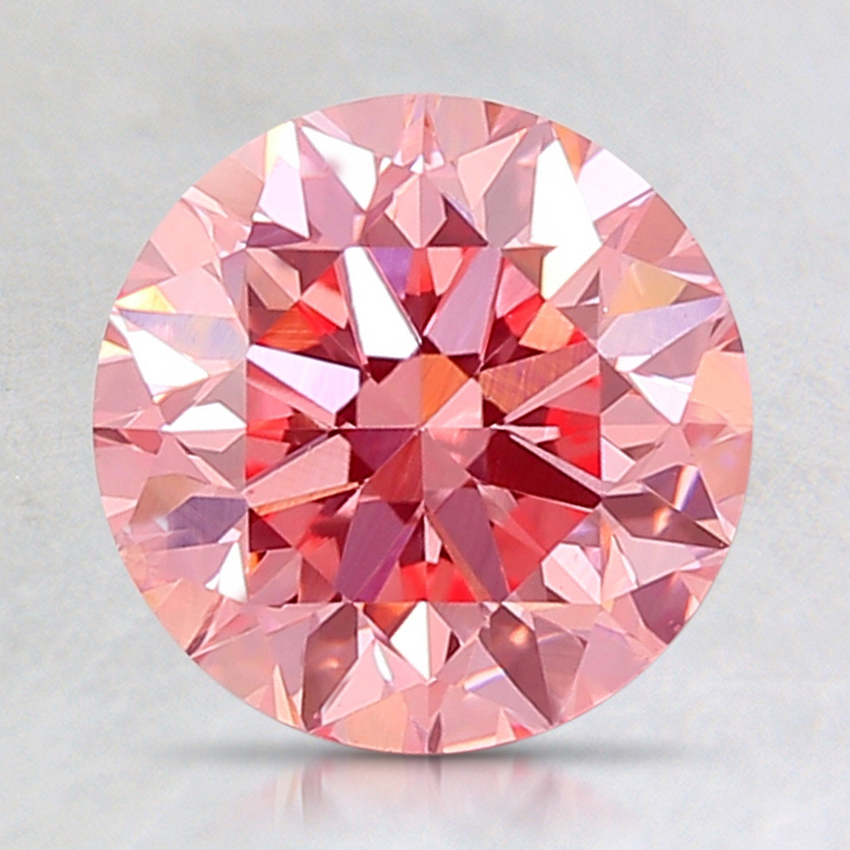 2.01 Ct. Fancy Vivid Pink Round Lab Created Diamond