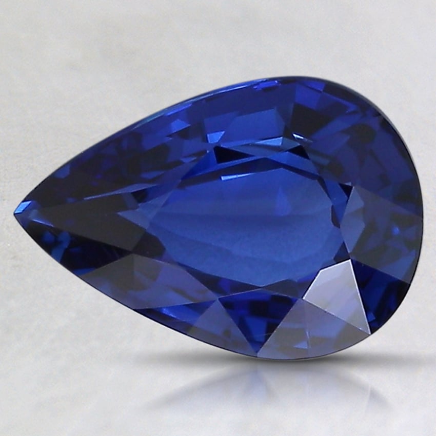 9.5x6.6mm Premium Blue Pear Sapphire