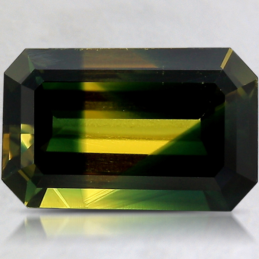 10.9x6.9mm Unheated Bi-Color Emerald Australian Sapphire