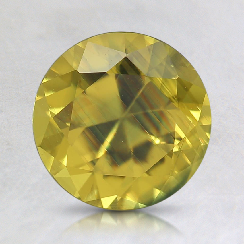 7.5mm Unheated Yellow Round Australian Sapphire