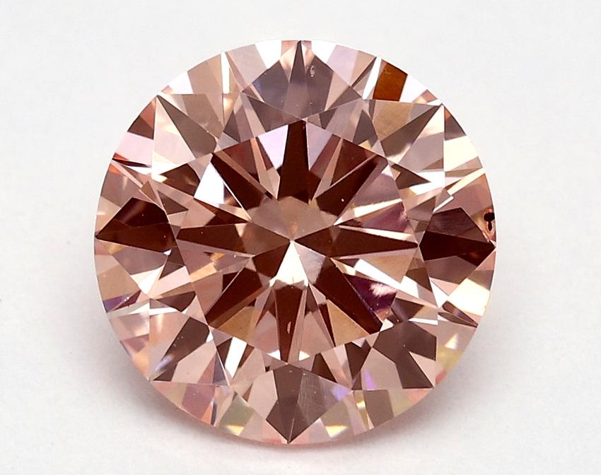 1.8 Ct. Fancy Vivid Pink Round Lab Grown Diamond
