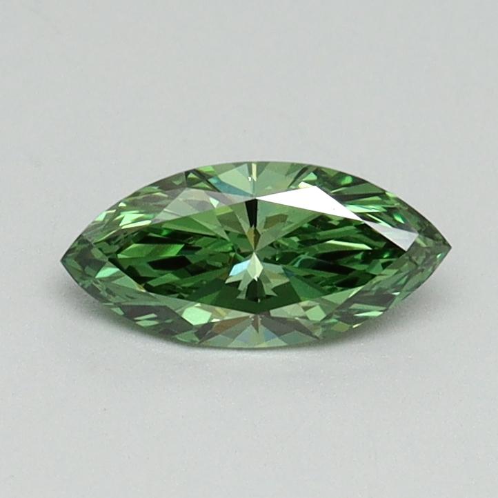 0.38 Ct. Fancy Vivid Green Marquise Lab Grown Diamond