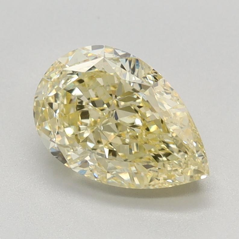 1.24 Ct. Fancy Intense Yellow Pear Lab Grown Diamond