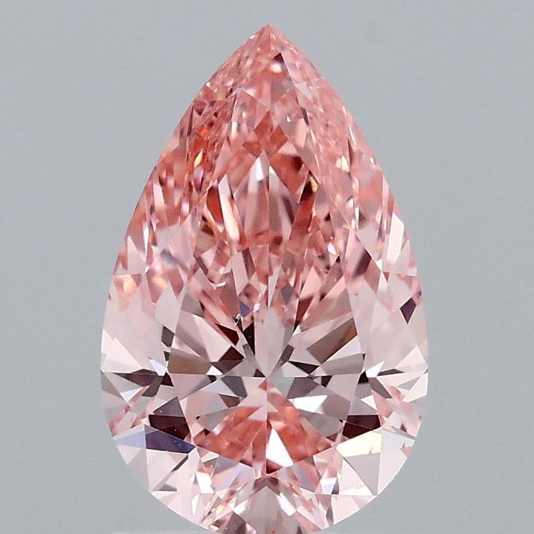1.52 Ct. Fancy Vivid Pink Pear Lab Grown Diamond
