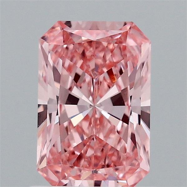 1.10 Ct. Fancy Vivid Pink Radiant Lab Grown Diamond