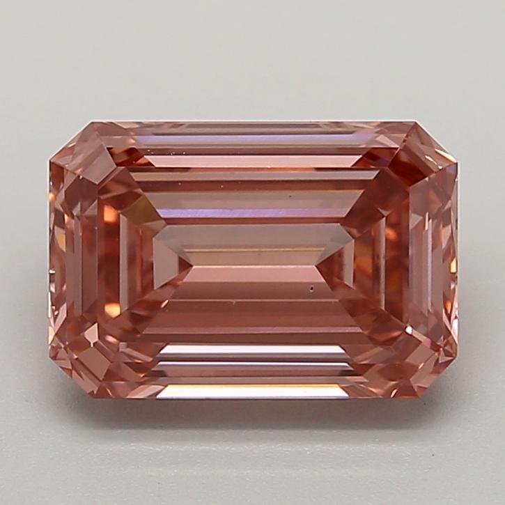 2.58 Ct. Fancy Vivid  Pink Emerald Lab Grown Diamond