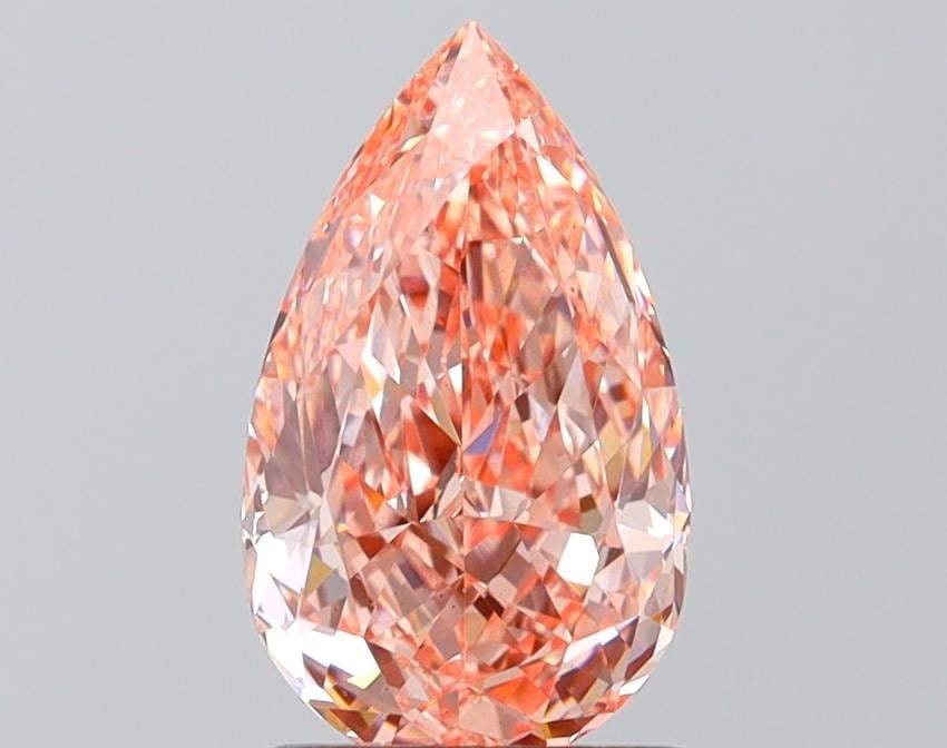 1.71 Ct. Fancy Vivid Pink Pear Lab Grown Diamond
