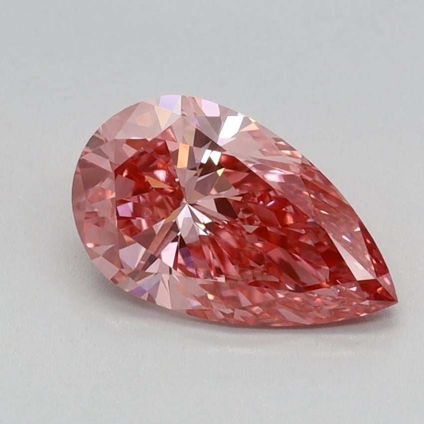 0.90 Ct. Fancy Vivid Pink Pear Lab Grown Diamond