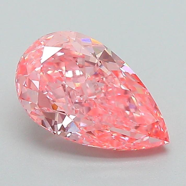 1.34 Ct. Fancy Vivid Pink Pear Lab Grown Diamond